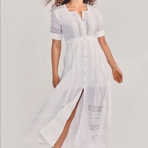 Loveshackfancy Edie dress white size medium